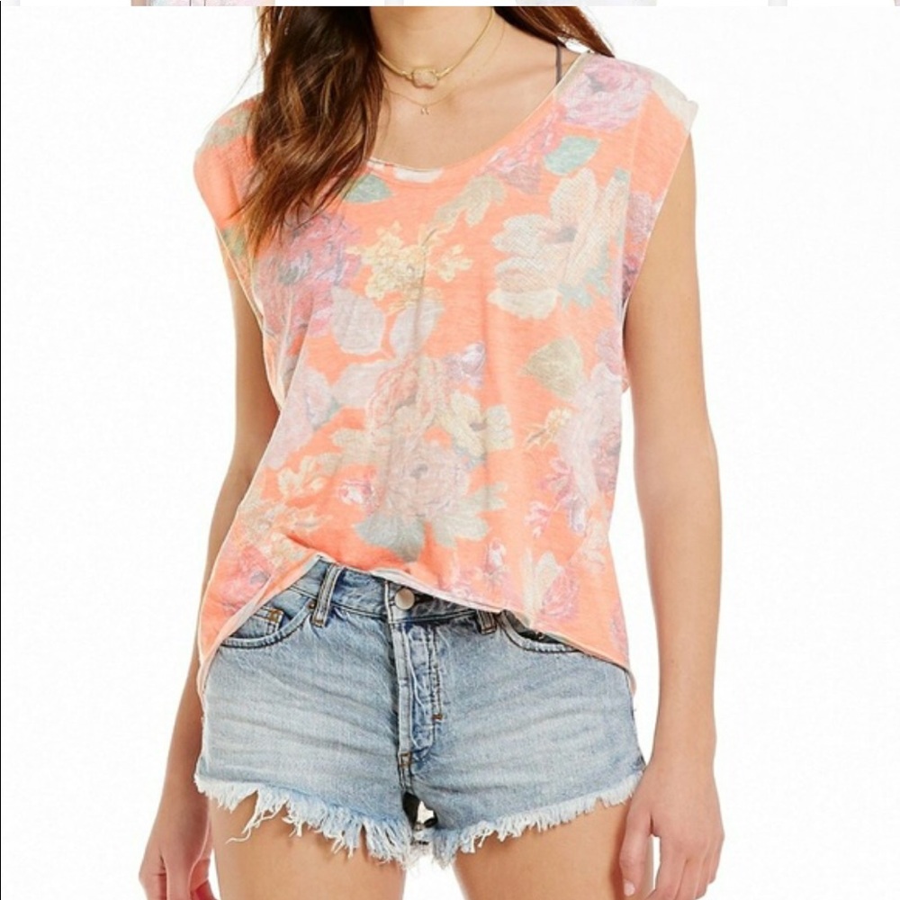 ✨FREE✨ with purchase Free People Gardenia Tee - Picture 1 of 3